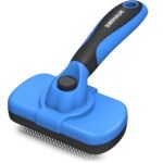 Self Cleaning Slicker Brush - Skin Friendly Deshedding Grooming Tool for Dogs & Cats