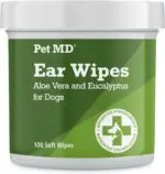 Pet MD Dog Ear Cleaning Wipes