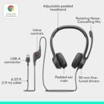 Stereo Headphones with Noise Cancelling Microphone from Logitech - Image 4