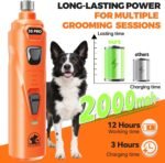 Whisper Quiet Dog Nail Grinder with 4 LED Lights - Image 2