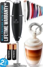 Electric Whisk & Milk Frother for Lattes, Matcha, and Protein Shakes from zulay
