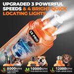 Whisper Quiet Dog Nail Grinder with 4 LED Lights - Image 4