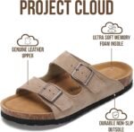 100% Genuine Leather Flat Sandals For Women 2026 - Image 3