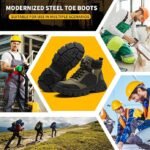 Waterproof Steel Toe Boots For Men Safety Work Boots from KELODON - Image 3