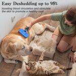 Self Cleaning Slicker Brush - Skin Friendly Deshedding Grooming Tool for Dogs & Cats - Image 4